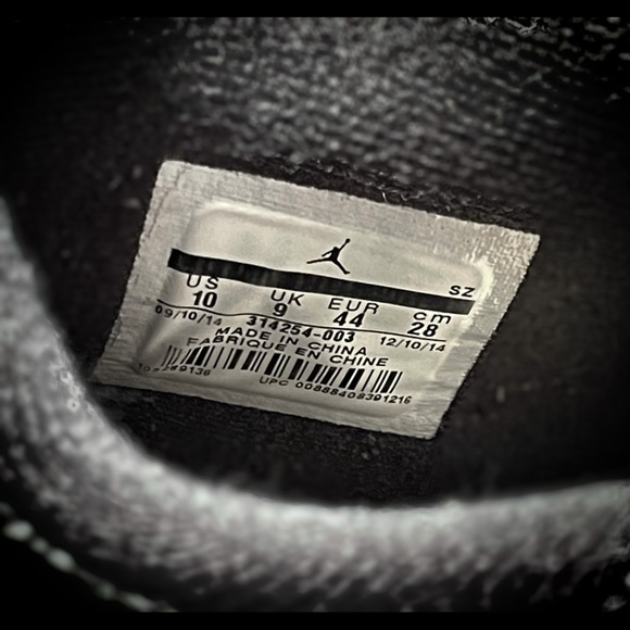 AIR JORDAN 4 Retro LS Oreo Black Grey Sz 10 - Picture 12 of 14